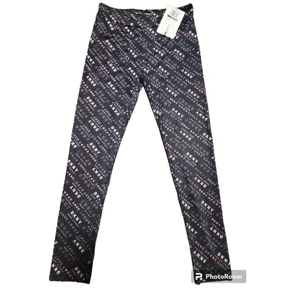 DKNY Kids Girl Sport Leggings Size 14/16 - Picture 2 of 6